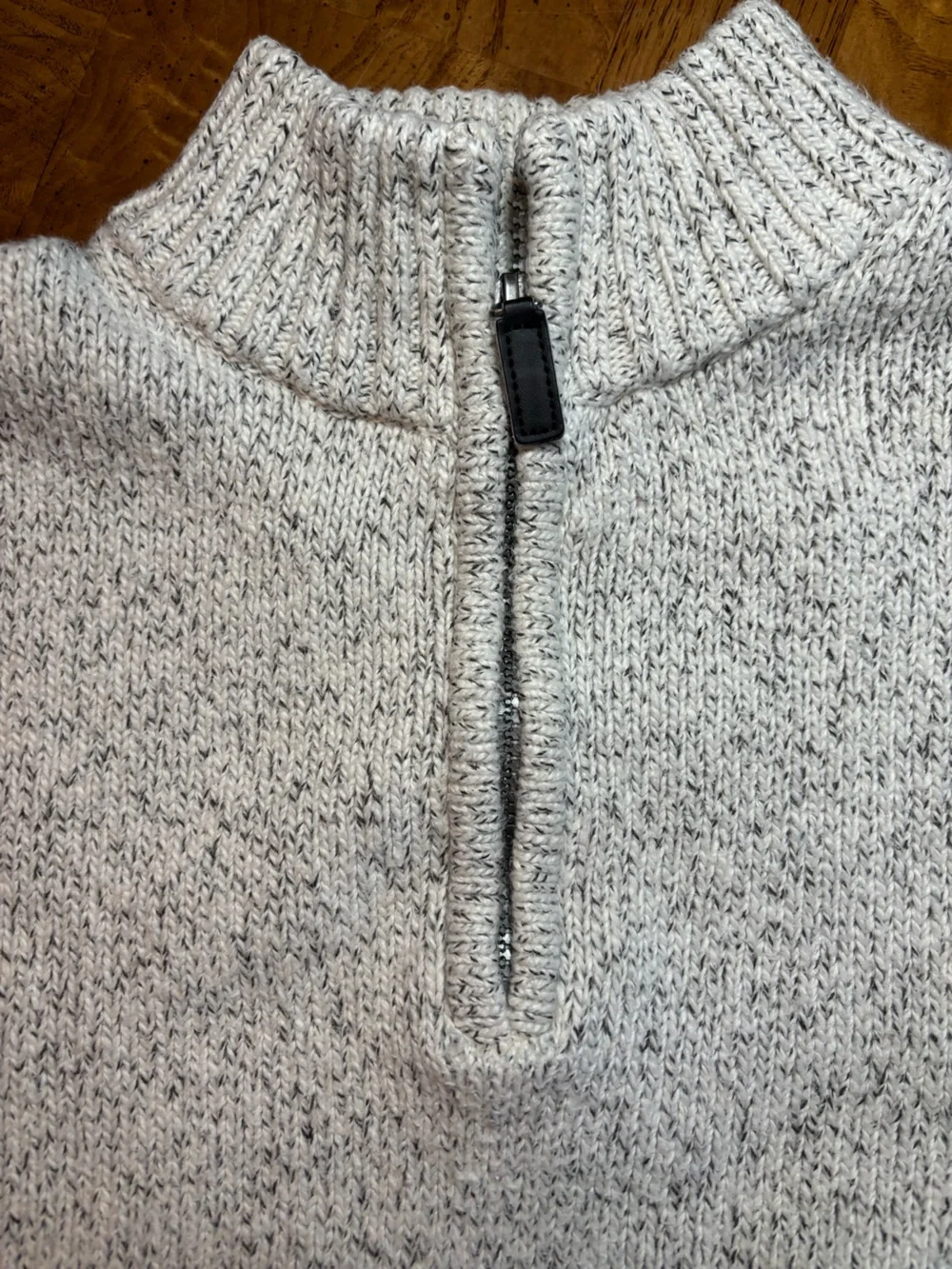 Heather Light Gray Knit Sweater